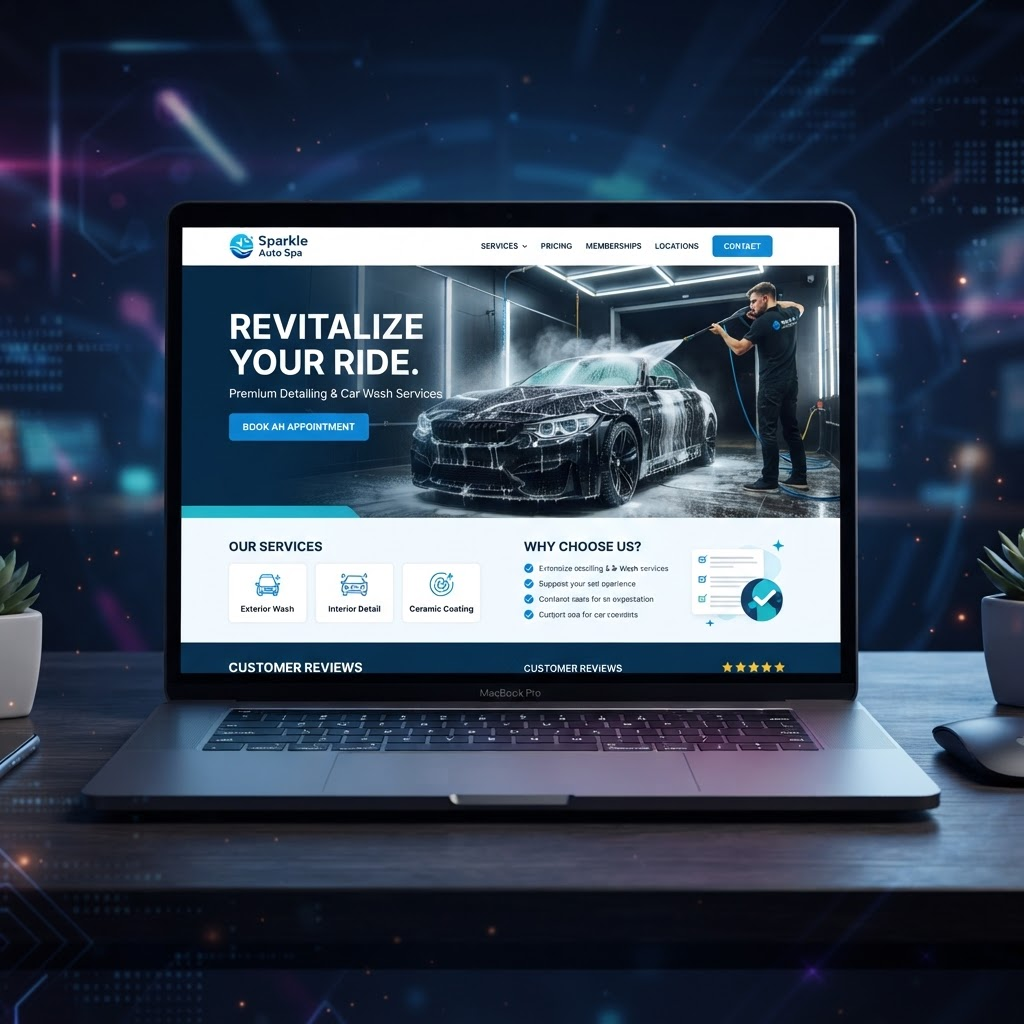 Diseño de página web para Lavadero de autos