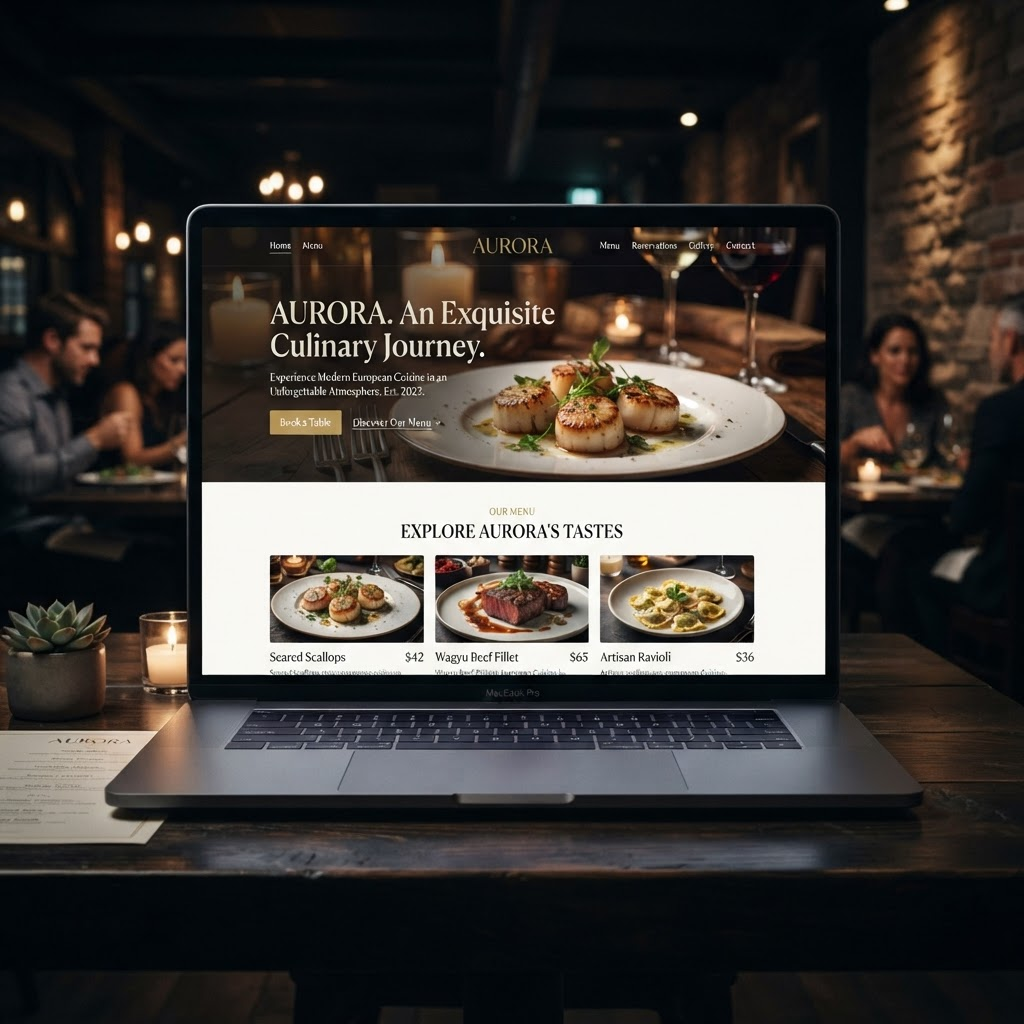 Diseño de página web para Restaurante